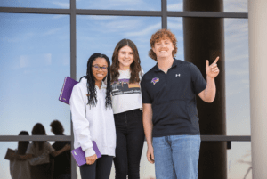 Three students